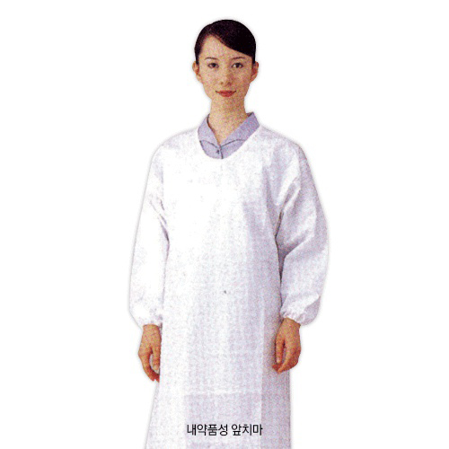 Teflon Laminated Polyester Apron, with Arm, for chemical Resistance 내약품성 앞치마