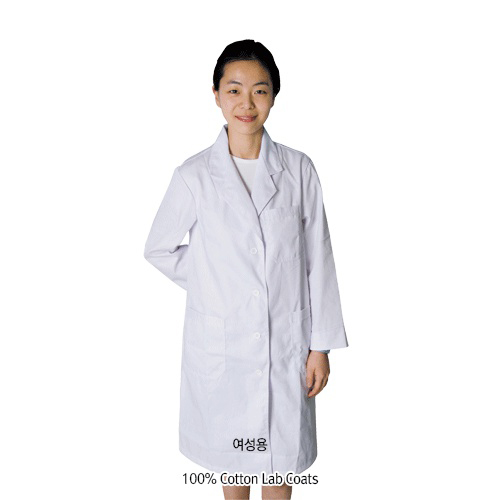 100% Cotton Lab Coats / Gown, General Purpose 순면 가운-백색, Ideal for Laboratory &amp; Medical