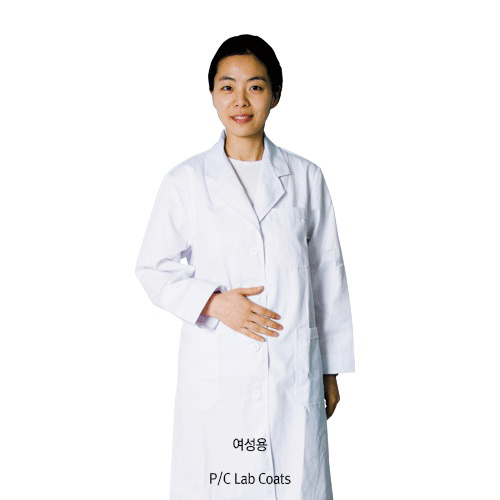 P/C Lab Coats/Gown, General Purpose, With 35% Cotton + 65% PolyesterP/C 가운-백색, Ideal for Laboratory &amp; Medical