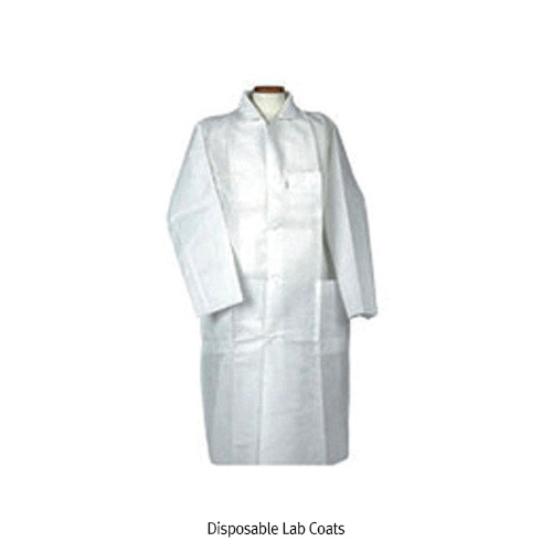 KleenGuard® 3 Layers Non-woven Disposable Lab Coats 크린가드® 일회용 실험실용 가운, 정전기 방지, 극세필터층의 차단막 (24매입)